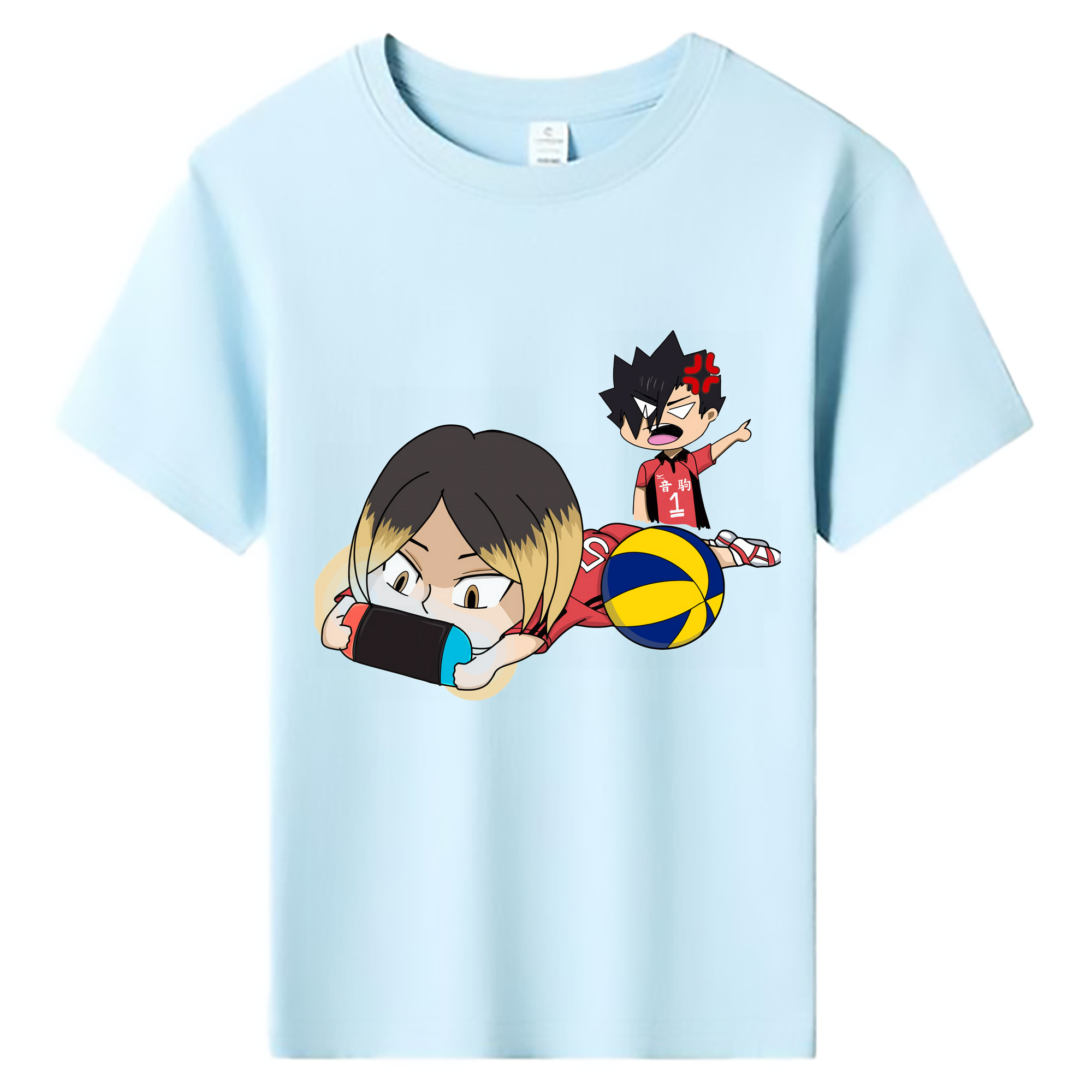 （画像用） ハイキュー!! Haikyu!! 綿100％キッズTシャツ（フロントプリント）